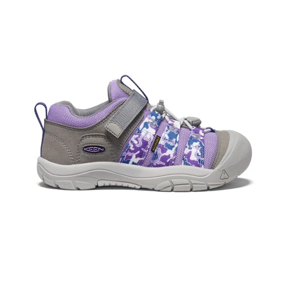 Keen Purple and Gray Sneakers with Elastic Lacing and Rubber Sole